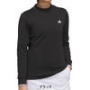 アディダス adidas　レディース 長袖 モックネック シャツ ID210　2026年モデル 別カラー 背面着用