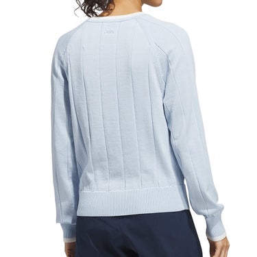 アディダス adidas　レディース 長袖 クルーネック セーター ZR591　2026年モデル 別カラー 正面着用