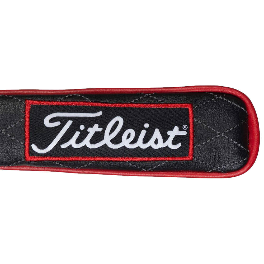 タイトリスト Titleist　メンズ 本革 アライメントスティックカバー TA9LASC 0 ブラック　2026年モデル カバー ロゴ・素材ディテール