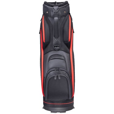 タイトリスト Titleist　ミッドサイズ メンズ キャディバッグ TB21SF4K 06 ブラック×レッド　2026年モデル キャディバッグ 全体 反対側面