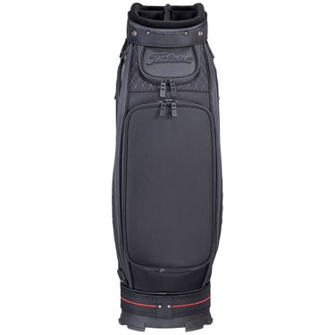 タイトリスト Titleist　ミッドサイズ メンズ キャディバッグ TB21SF4K 06 ブラック×レッド　2026年モデル キャディバッグ 全体 背面
