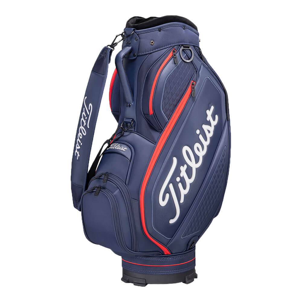 タイトリスト Titleist　メンズ ミッドサイズ キャディバッグ TB21SF4K 416 ネイビー×ホワイト×レッド　2026年モデル ネイビー×ホワイト×レッド
