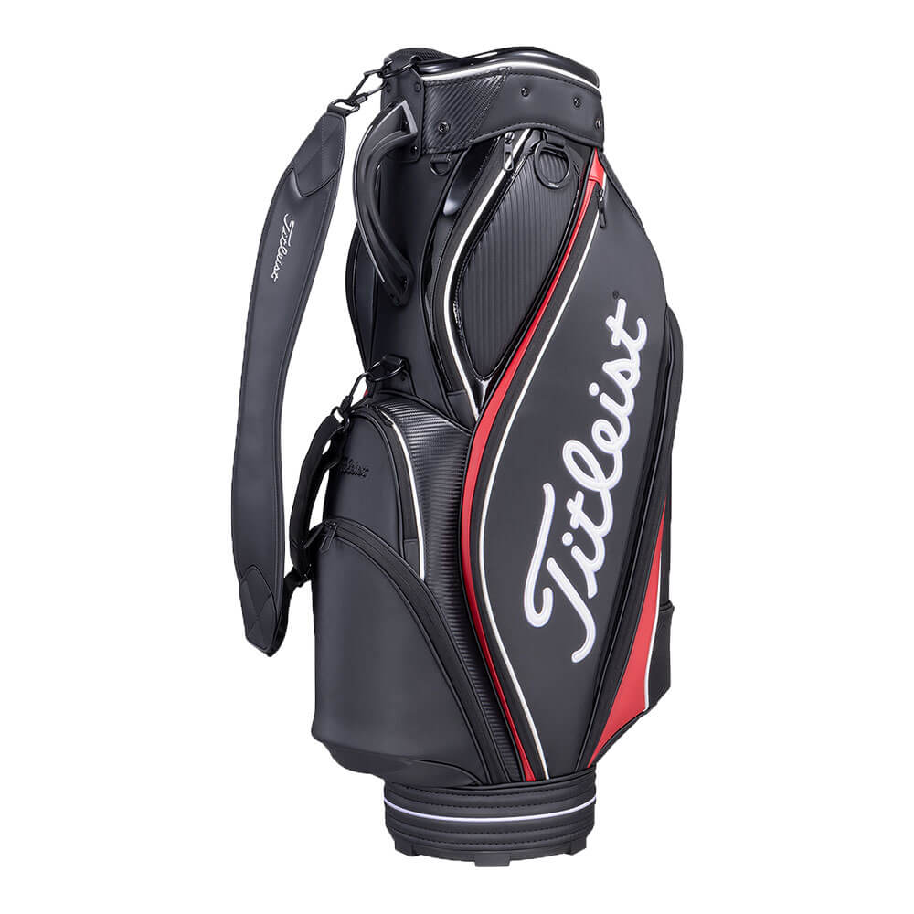 タイトリスト Titleist　メンズ パフォーマンスJE キャディバッグ TB26CTPJE 061 ブラック×クリムゾン×ホワイト　2026年モデル ブラック×クリムゾン×ホワイト