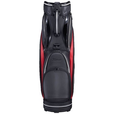 タイトリスト Titleist　パフォーマンスJE メンズ キャディバッグ TB26CTPJE 061 ブラック×クリムゾン×ホワイト　2026年モデル キャディバッグ 全体 背面