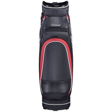 タイトリスト Titleist　パフォーマンスJE メンズ キャディバッグ TB26CTPJE 061 ブラック×クリムゾン×ホワイト　2026年モデル キャディバッグ 全体 側面