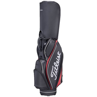 タイトリスト Titleist　パフォーマンスJE メンズ キャディバッグ TB26CTPJE 061 ブラック×クリムゾン×ホワイト　2026年モデル キャディバッグ フード装着・側面