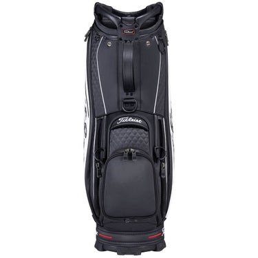 タイトリスト Titleist　ツアー メンズ キャディバッグ TB26SF9A 01 ブラック×ホワイト　2026年モデル キャディバッグ 全体 背面