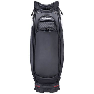 タイトリスト Titleist　ツアー メンズ キャディバッグ TB26SF9A 01 ブラック×ホワイト　2026年モデル キャディバッグ 全体 側面
