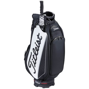 タイトリスト Titleist　ツアー メンズ キャディバッグ TB26SF9A 01 ブラック×ホワイト　2026年モデル キャディバッグ 付属機能・側面