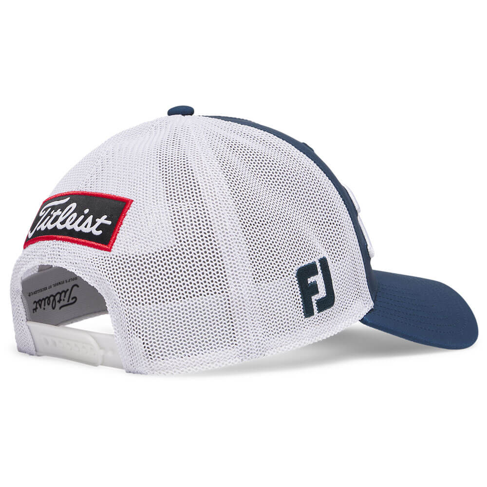 タイトリスト Titleist　メンズ ツアーパフォーマンスメッシュキャップ TH25ATPMA 4M1 モントレー×ホワイト　2026年モデル ヘッドウェア 反対側面