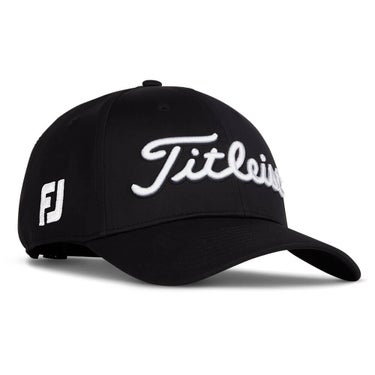 タイトリスト Titleist　レディース ツアーパフォーマンス キャップ TH25AWTPN2 01 ブラック×ホワイト ヘッドウェア 全体 正面・側面