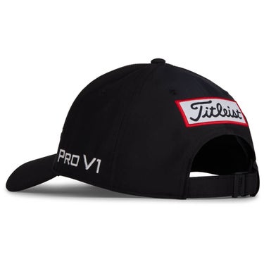 タイトリスト Titleist　レディース ツアーパフォーマンス キャップ TH25AWTPN2 01 ブラック×ホワイト ヘッドウェア 背面・アジャスター