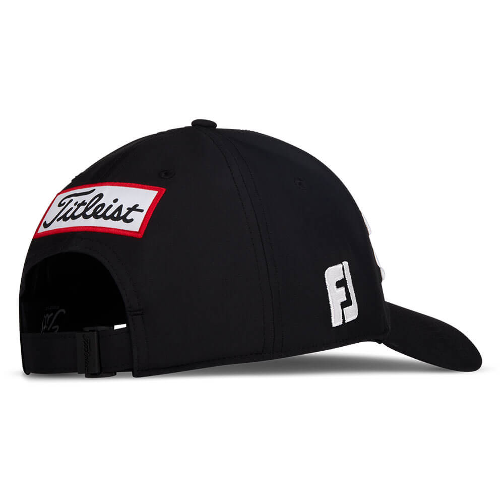 タイトリスト Titleist　レディース ツアーパフォーマンス キャップ TH25AWTPN2 01 ブラック×ホワイト ヘッドウェア 反対側面