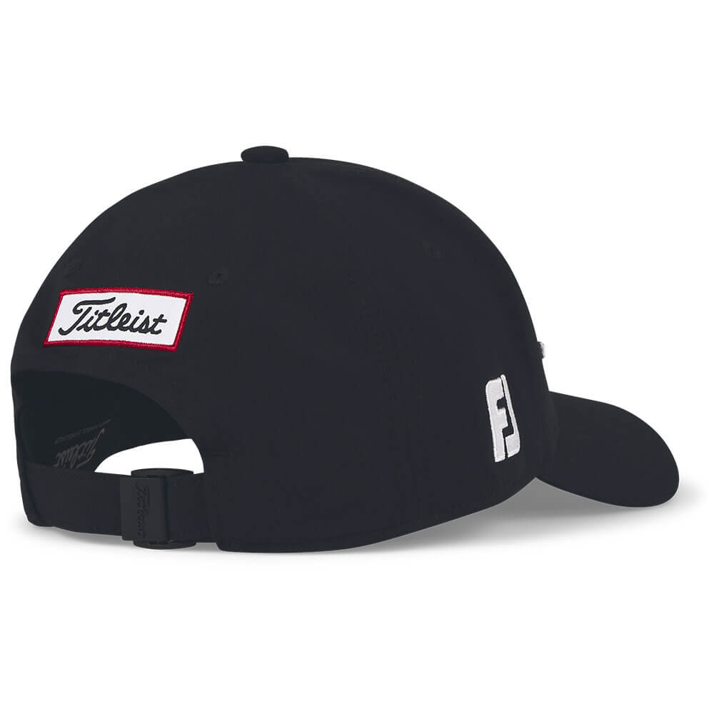 タイトリスト Titleist　ジュニア ツアーパフォーマンス キャップ TH25AJRTPN2 01 ブラック×ホワイト　2026年モデル ヘッドウェア 反対側面