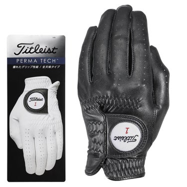 タイトリスト Titleist　メンズ Perma Tech パーマテック ゴルフグローブ TG61 BK ブラック　2026年モデル ブラック