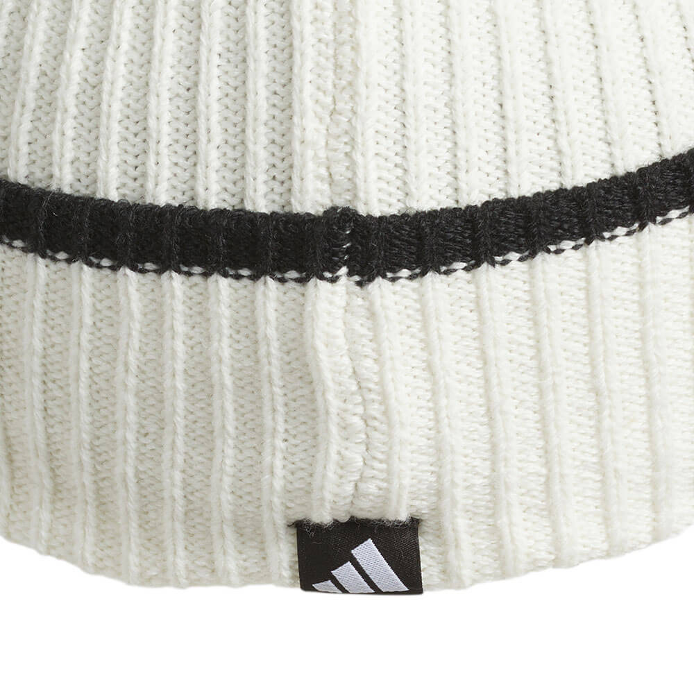アディダス adidas　メンズ クライマウォーム パッド バイザー ニットキャップ TC901 KG1845 アイボリー　2026年モデル ヘッドウェア 素材・つばディテール