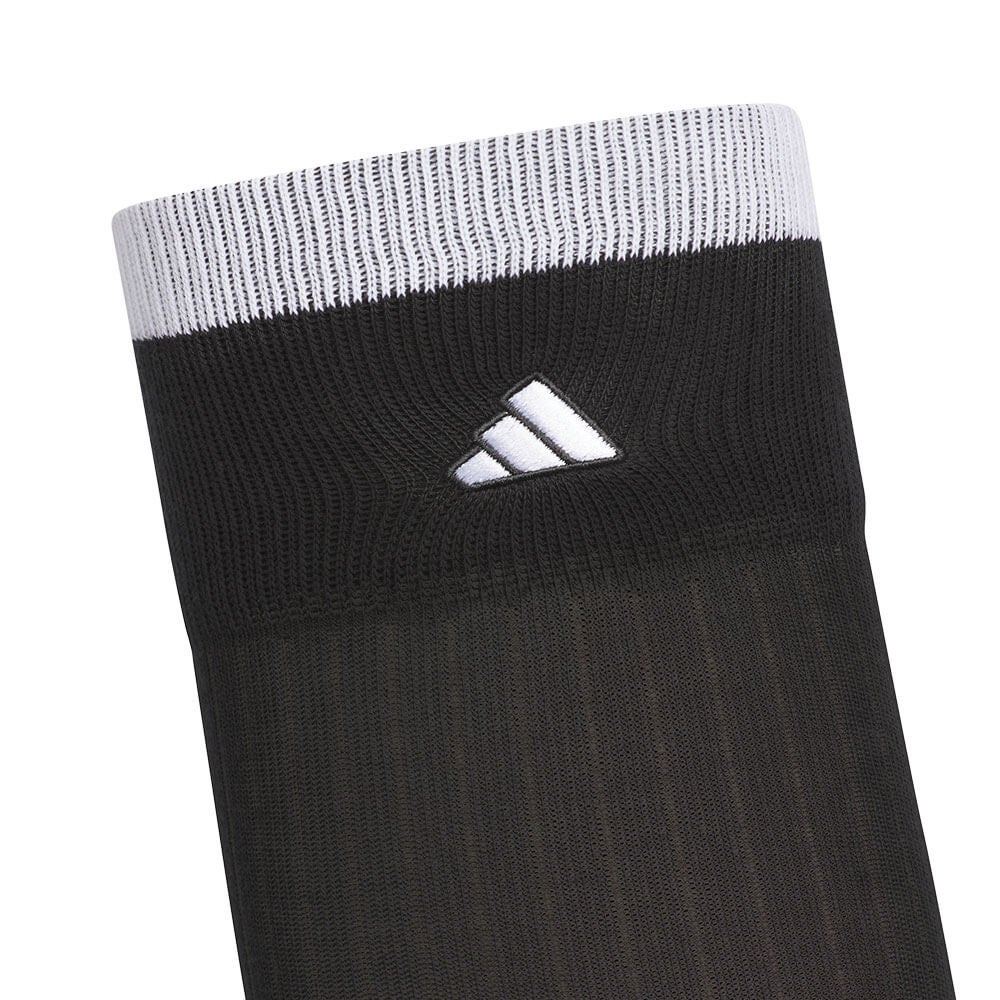 アディダス adidas　レディース ひざ丈 ライン クッションソックス CD813 KF0470 ブラック　2026年モデル ソックス 全体・側面