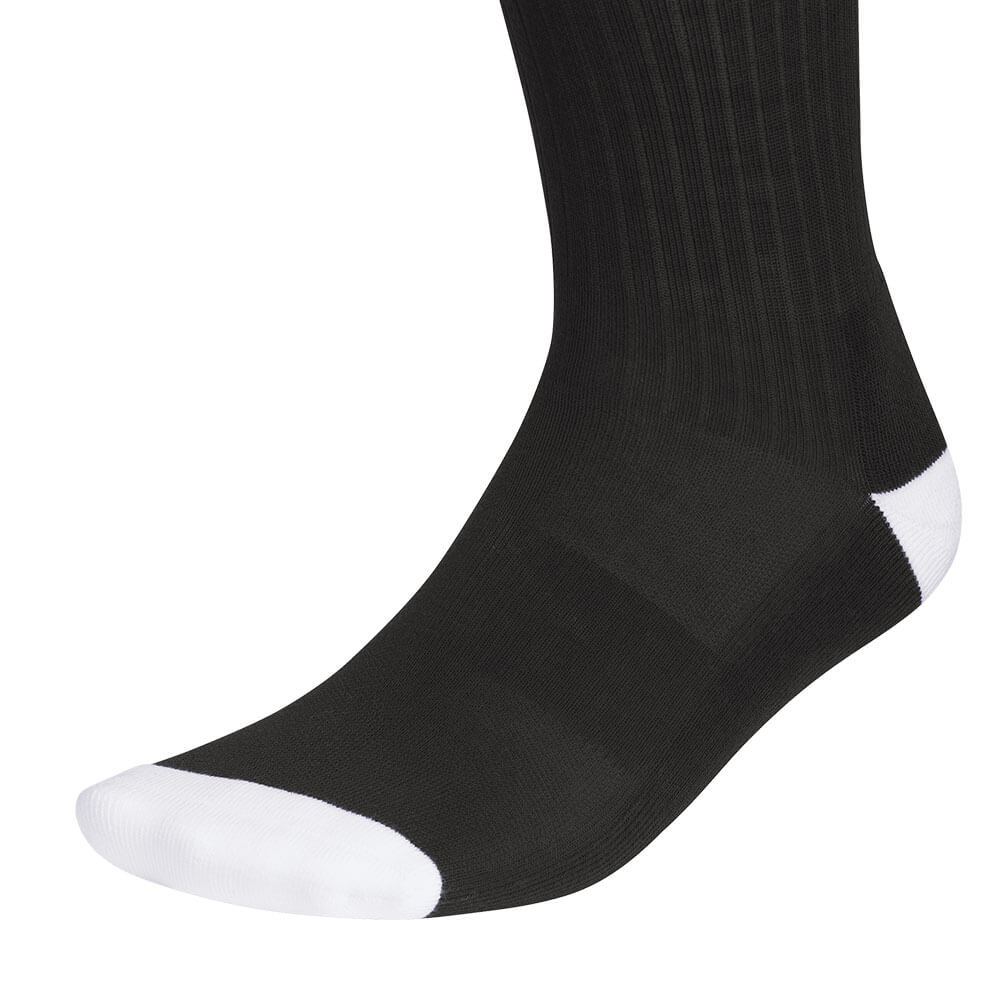 アディダス adidas　レディース ひざ丈 ライン クッションソックス CD813 KF0470 ブラック　2026年モデル ソックス 足裏・ソールディテール