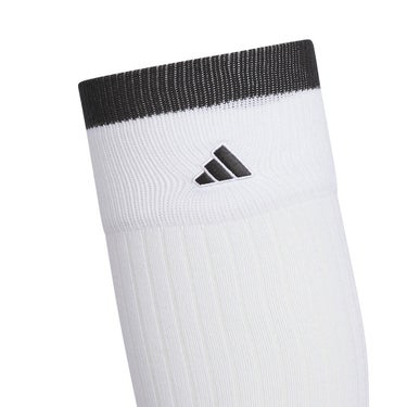 アディダス adidas　レディース ひざ丈 ライン クッションソックス CD813 KF0471 ホワイト/ブラック　2026年モデル ソックス 全体・側面