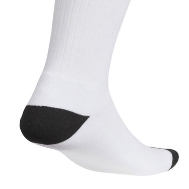 アディダス adidas　レディース ひざ丈 ライン クッションソックス CD813 KF0471 ホワイト/ブラック　2026年モデル ソックス 足裏・ソールディテール