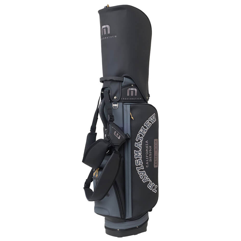 トラヴィスマシュー Travis Mathew　VC スタンド キャディバッグ 7AP900 0BLK ブラック　2026年モデル スタンドキャディバッグ 全体 反対側面