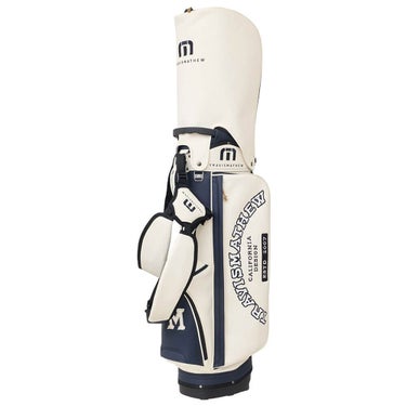 トラヴィスマシュー Travis Mathew　VC スタンド キャディバッグ 7AP900 1WHT ホワイト　2026年モデル スタンドキャディバッグ 全体 反対側面