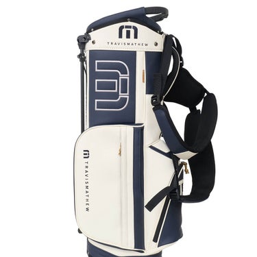 トラヴィスマシュー Travis Mathew　VC スタンド キャディバッグ 7AP900 1WHT ホワイト　2026年モデル スタンドキャディバッグ 全体 側面