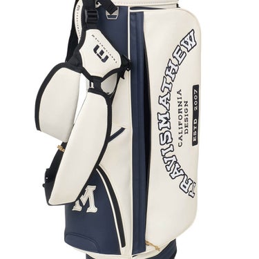トラヴィスマシュー Travis Mathew　VC スタンド キャディバッグ 7AP900 1WHT ホワイト　2026年モデル スタンドキャディバッグ フード装着・側面