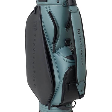 トラヴィスマシュー Travis Mathew　RTM カートキャディバッグ 7AN901 3BAG グリーン　2026年モデル キャディバッグ 全体 背面