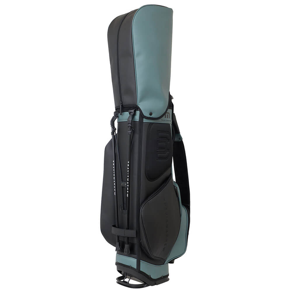 トラヴィスマシュー Travis Mathew　RTM スタンド キャディバッグ 7AN902 3BAG グリーン　2026年モデル スタンドキャディバッグ 全体 背面