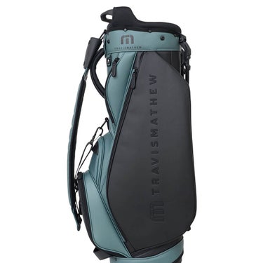 トラヴィスマシュー Travis Mathew　RTM スタンド キャディバッグ 7AN902 3BAG グリーン　2026年モデル スタンドキャディバッグ 全体 側面