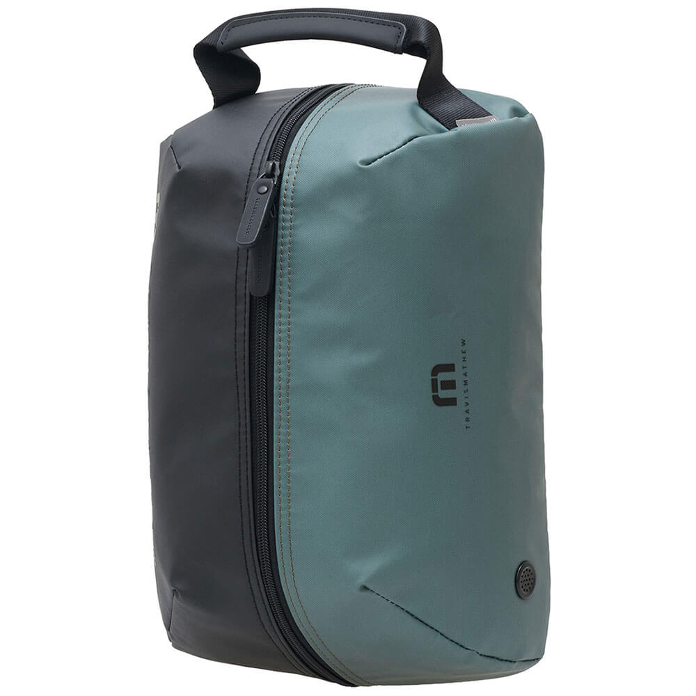トラヴィスマシュー Travis Mathew　RTM シューズケース 7AN911 3BAG グリーン　2026年モデル シューズケース 全体 正面・側面