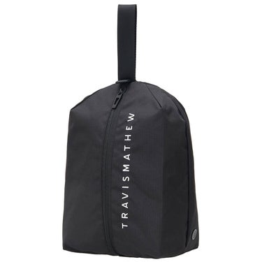トラヴィスマシュー Travis Mathew　MP シューズバッグ 7AN919 0BLK ブラック　2026年モデル シューズバッグ 全体 正面・側面
