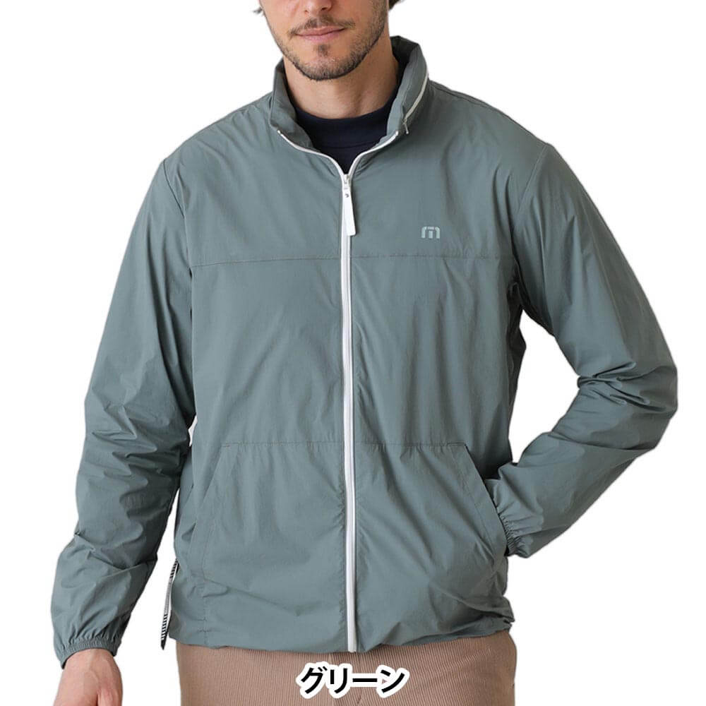 トラヴィスマシュー Travis Mathew　メンズ 軽量ポケッタブル ジャケット 7AP014　2026年モデル 正面着用
