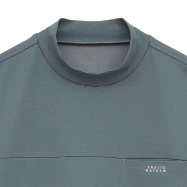 トラヴィスマシュー Travis Mathew　メンズ 長袖バックプリントモックネックシャツ 7AP020　2026年モデル 別カラー 正面着用