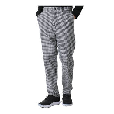トラヴィスマシュー Travis Mathew　メンズ ハウンドトゥース ダブルジャカード ワイドテーパードパンツ 7AP035　2026年モデル [裾上げ対応1●] ブラック