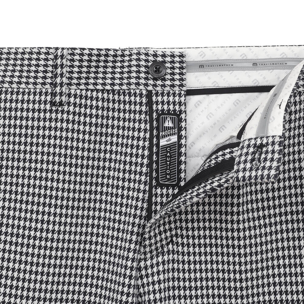 トラヴィスマシュー Travis Mathew　メンズ ハウンドトゥース ダブルジャカード ワイドテーパードパンツ 7AP035　2026年モデル ウエスト・ポケット部ディテール