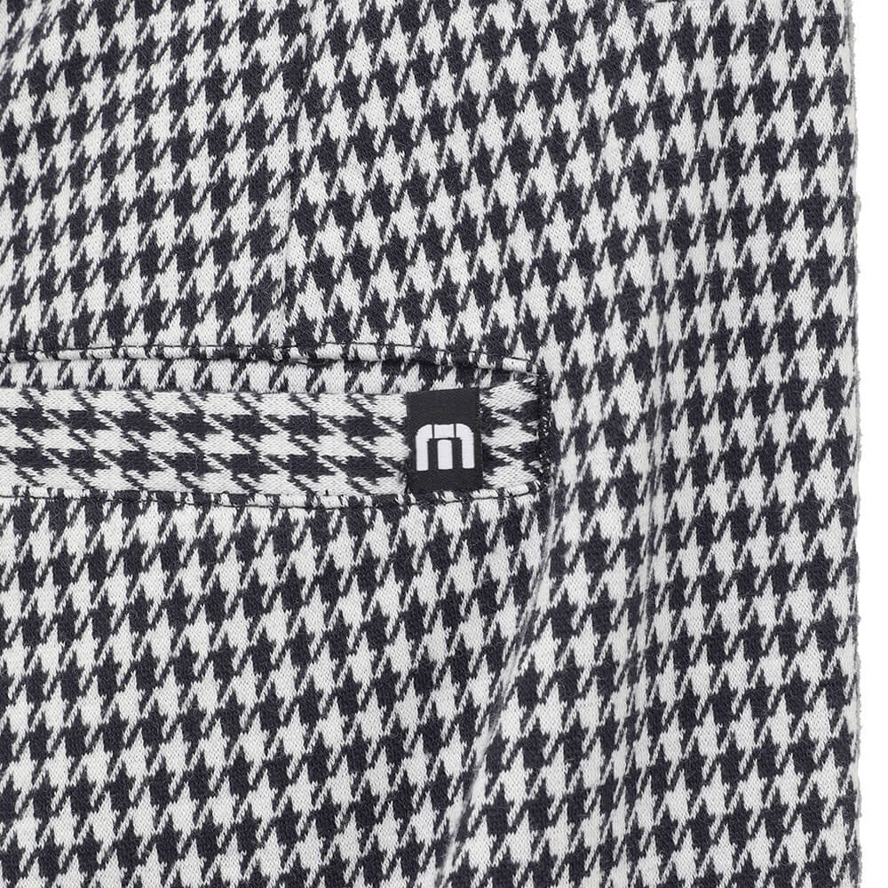 トラヴィスマシュー Travis Mathew　メンズ ハウンドトゥース ダブルジャカード ワイドテーパードパンツ 7AP035　2026年モデル 裾・足元ディテール