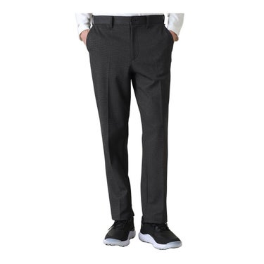 トラヴィスマシュー Travis Mathew　メンズ ヘリンボーンプリントスムース ワイドパンツ 7AP052　2026年モデル ブラック