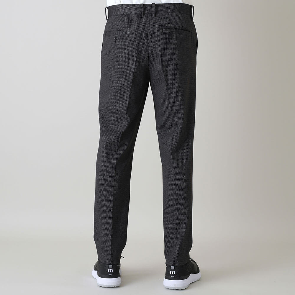 トラヴィスマシュー Travis Mathew　メンズ ヘリンボーンプリントスムース ワイドパンツ 7AP052　2026年モデル 商品全体 正面