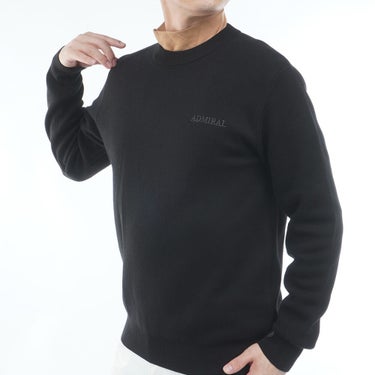 アドミラル Admiral　メンズ バックロゴ 長袖 クルーネック セーター ADMA667　2026年モデル 詳細4