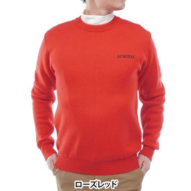 アドミラル Admiral　メンズ バックロゴ 長袖 クルーネック セーター ADMA667　2026年モデル 詳細5