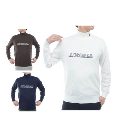 アドミラル Admiral　メンズ ダイヤケーブル 長袖 ハイネック セーター ADMA677　2026年モデル 詳細1
