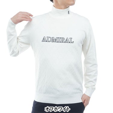 アドミラル Admiral　メンズ ダイヤケーブル 長袖 ハイネック セーター ADMA677　2026年モデル 詳細2