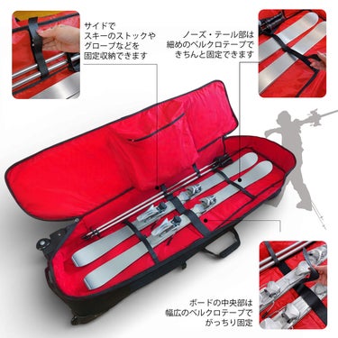 ヨロイ YOROI　Four-Wheel Boarcase フォーウィールボードケース BLACK　スキーケース・スノーボードケース 2026-2027 詳細10