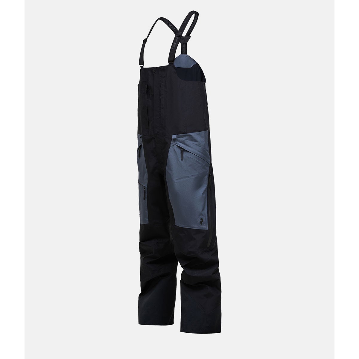 ピークパフォーマンス PEAK PERFORMANCE　スキー スノーボードウェア メンズ バーティカルゴアテックスプロビブパンツ M Vertical Gore-Tex Pro Bib Pants G80490-010 2025-2026 着用時の正面デザインとシルエットを確認できる画像