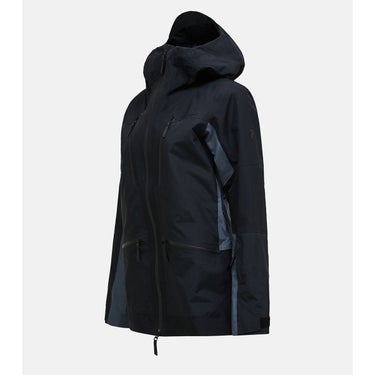 ピークパフォーマンス PEAK PERFORMANCE　スキー スノーボードウェア ウィメンズバーティカルゴアテックスプロジャケット W Vertical Gore-Tex Pro Jacket G80471-010 2025-2026 着用時の背面デザインを確認できる画像
