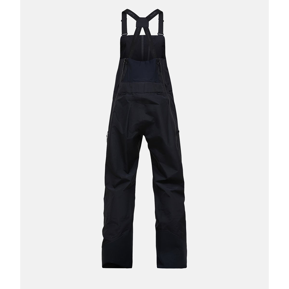 ピークパフォーマンス PEAK PERFORMANCE　スキー スノーボードウェア ウィメンズ バーティカルゴアテックスプロビブパンツ W Vertical Gore-Tex Pro Bib Pants G80473-010 2025-2026 着用時の正面デザインとシルエットを確認できる画像