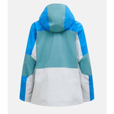 ピークパフォーマンス PEAK PERFORMANCE　スキー スノーボードウェア ウィメンズグラビディーゴアテックス3レイヤージャケット W Gravity Gore-Tex 3L Jacket G80510-020 2025-2026 着用時の正面デザインとシルエットを確認できる画像