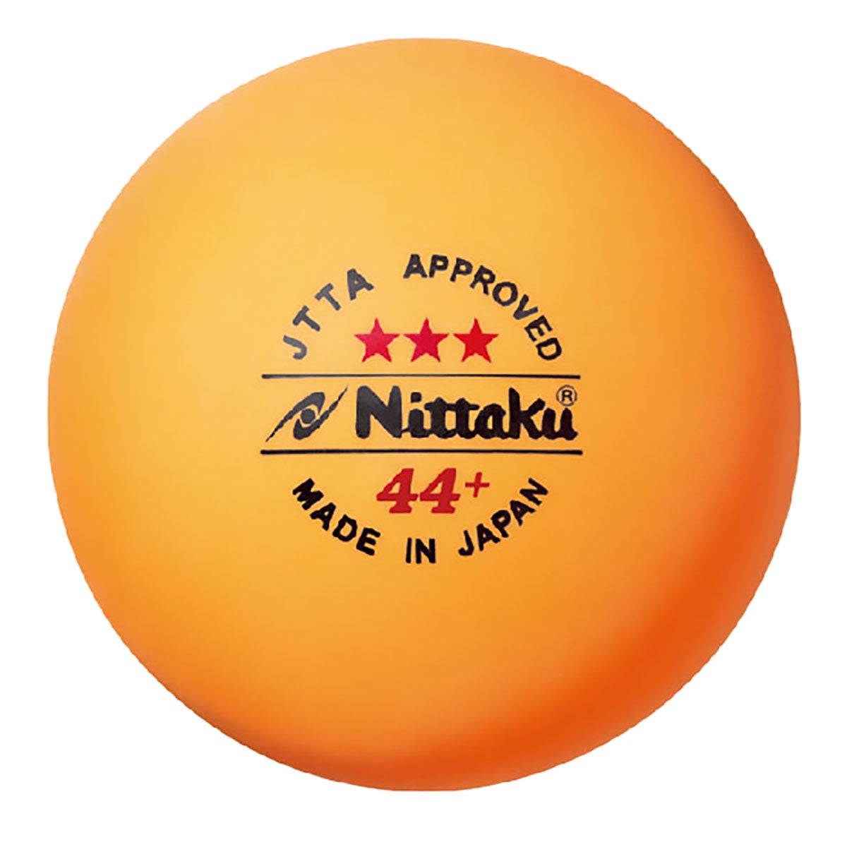 ニッタク Nittaku　ラージボール 44プラ 3スター 12個入り 卓球ボール NB1011 オレンジ オレンジ